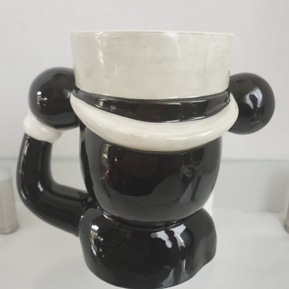 Vintage Disney Ceramic Mickey Mouse 3D Figure Head Coffee Tea Mug Cup Japan 5” - Picture 3 of 11